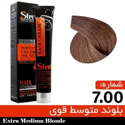 رنگ مو Steel شماره 7.00 بلوند متوسط قوی حجم 100 میلی لیتر