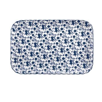 دیس پذیرایی مستطیل گلدکیش طرح مانیسا سایز بزرگ کد GK701132-13