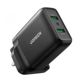 شارژر دیواری یوگرین مدل 70164-CD161 با 2 خروجی USB