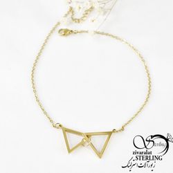 پابند استیل آویز مثلثی کد 7026