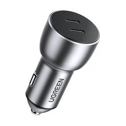 شارژر فندکی یوگرین مدل 70594-CD213 با 2 خروجی Type-C