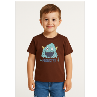تیشرت آستین کوتاه بچگانه لینتل مدل Monster