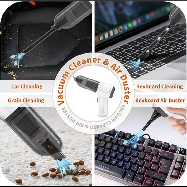 جارو دستی شارژی  | نظافت سریع و بی‌دردسر برای ماشین، میز و خانه