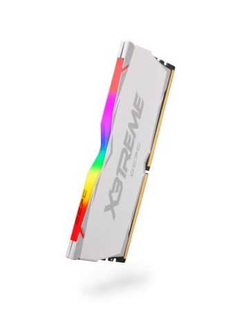 رم کامپیوتر OCPC ظرفیت 16 گیگابایت تک کانال CL18 مدل X3 RGB WHITE DDR4 3600MHz