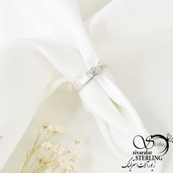 انگشتر نقره عیار 925 کد 7140
