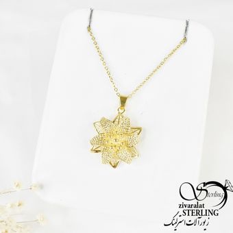 گردنبند طرح گل کد 7157