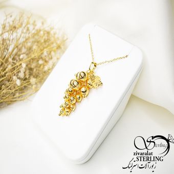 گردنبند انگور طرح طلا کد 7159