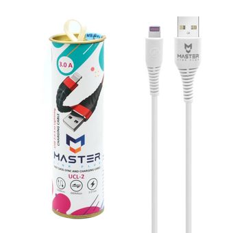 کابل شارژ فست آیفون MASTER مدل UCL-2 - سفید