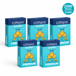 کاغذ A4 کپی مکس پرمیوم 80 گرم بسته 2500 برگی