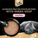 سوپ گربه شبا با طعم سالمون /  Sheba Classics Soup Adult Wet Cat Food with salmon flavor
