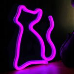 تابلو نئون طرح گربه 