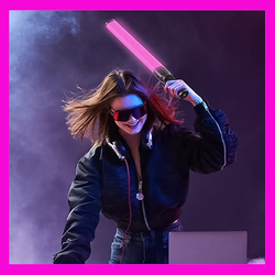 باتوم لایت RGB/باتری ین‌لیتیوم/ 16 وات