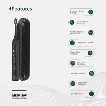 مسواک برقی گرین لاین مدل GNSBRGTB13 با چرخش 60 درجه