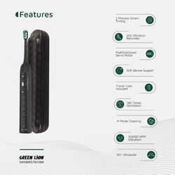 مسواک برقی گرین لاین مدل GNSBRGTB13 با چرخش 60 درجه