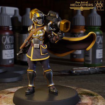 اکشن فیگور هل دایور 16 سانتی ( 2 Helldivers)