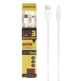 کابل تبدیل USB به microUSB کینگ استار مدل KS03A طول 1 متر