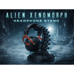 پایه هدفون زنومورف | استند بیومکانیکی الهام‌گرفته از Alien برای چاپ سه‌بعدی