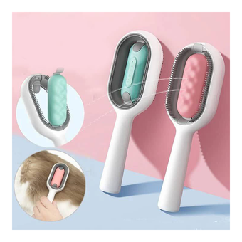 برس چندکاره مخزن دار گربه و سگ پت گرویتی Petgravity pet grooming comb دو رنگ