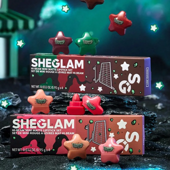 ست مینی رژلب ستاره ای شیگلم مدل Hi-Beam  SHEGLAM Hi-Beam Mini Lipstick Set