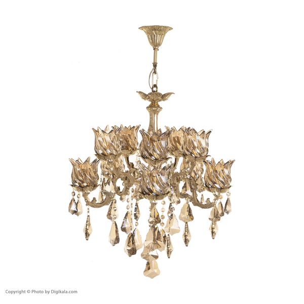 لوستر 10 شعله شاهان تک کد M/6015