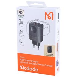 شارژر مک دودو 30 وات MCDODO 2 in 1 30W TRAVEL CHARGER مدل CH-370