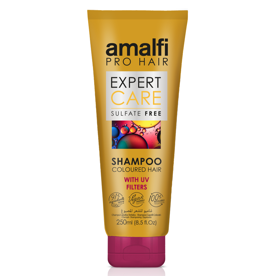 شامپو سر اسپانیایی درمانی بدون سولفات مخصوص موهای رنگ شده آمالفی 250 میلی لیتر Amalfi Sulphate-free shampoo Coloured hair