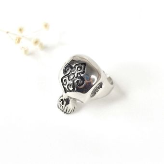 انگشتر استیل مردانه اسکلت کد 7392