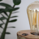 چراغ خواب چوبی روستیک