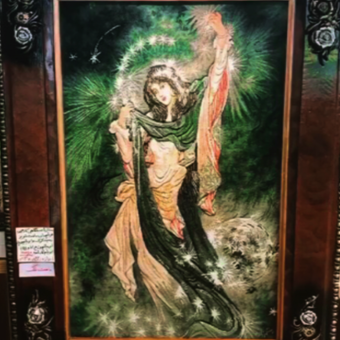 تابلوفرش دستبافت تبریز مینیاتور70رج