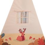 چادر بازی کودک مدل سرخپوستی طرح حیوانات PT519