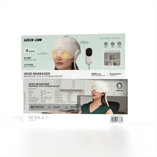 Green Lion Head Massager – ماساژور سر گرین لاین