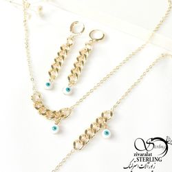 سرویس کارتیه و چشم نظر برندysx کد 7430