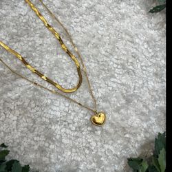 گردنبند دولاین قلب