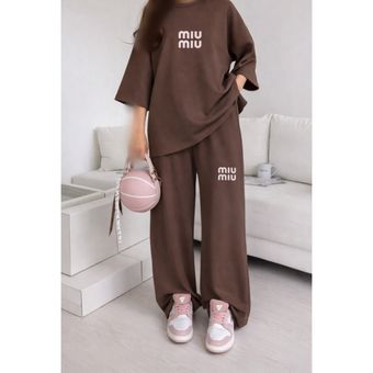 ست تیشرت شلوار miu miu