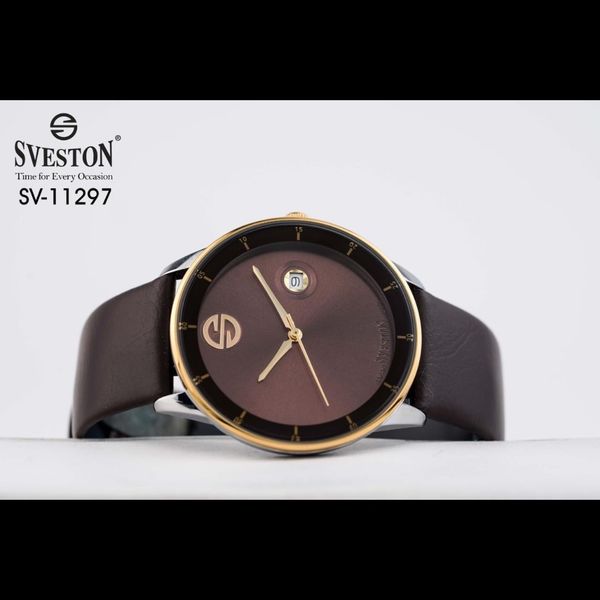 ساعت سویستون بند چرم مردانه