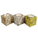 جاشمعی چوبی مدل مکعب