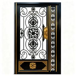درب نفر رو آهنی فرفروژه - طرح 100