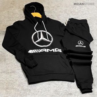 ست سویشرت و شلوار مرسدس بنز | لباس اسپرت فری سایز | فروشگاه شاپینو