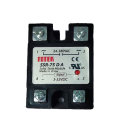 رله 75 امپر تریستوری فوتک مدل  SSR DC TO AC دارای گارانتی تعویض