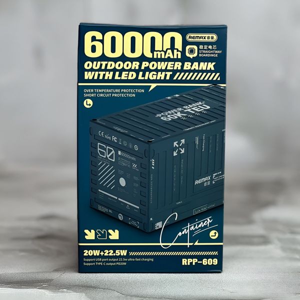 پاوربانک ریمکس مدل RPP-609 ظرفیت 60000 میلی‌آمپر
