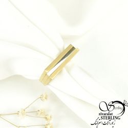 انگشتر استیل طرح طلا کد 7647