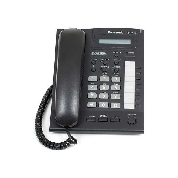 تلفن سانترال پاناسونیک مدل KX-T7665 VK رنگ مشکی ریفر درجه یک