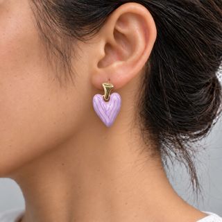 گوشواره قلب رنگی 17-162