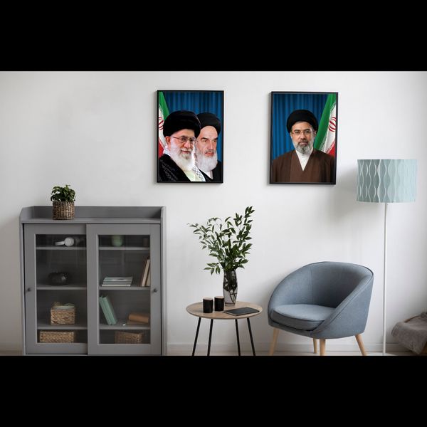 ست اداری امام و رهبری (جدید) به همراه شیشه
