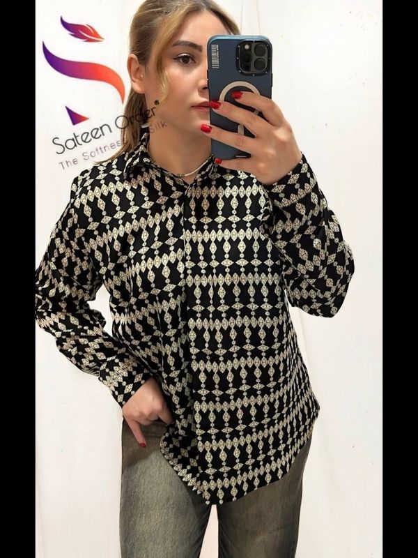 شومیز طرحدار کد 102