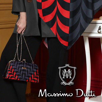 کیف کلاچ مشکی و قرمز