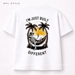 تیشرت باکسی طرح اسکلت 100٪ پنبه | کد 1368