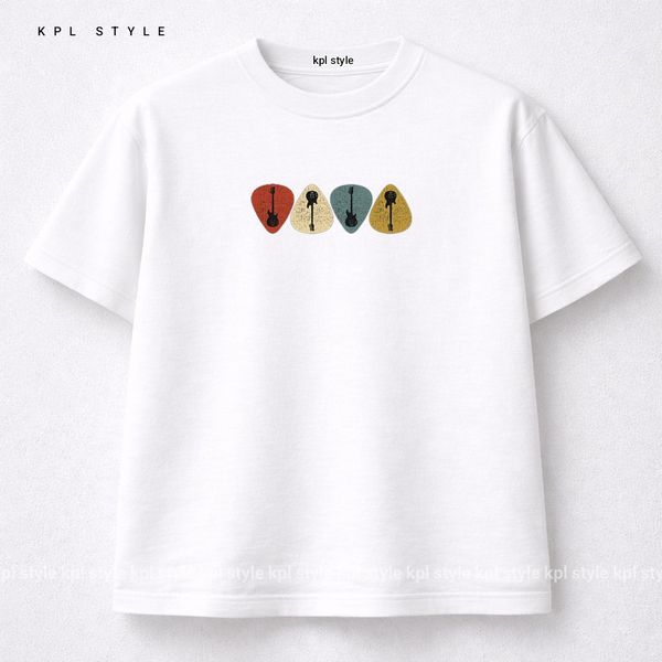 تیشرت باکسی طرح گیتار 100٪ پنبه | کد 1329