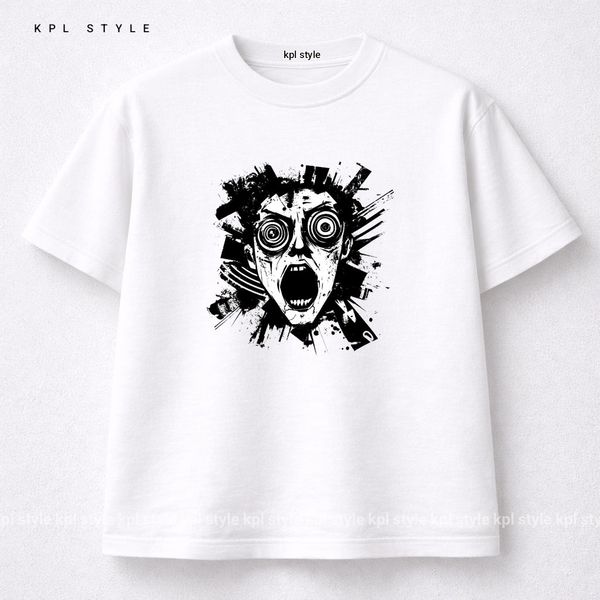 تیشرت باکسی طرح هالووین 100٪ پنبه | فیت اورسایز | کد 1428