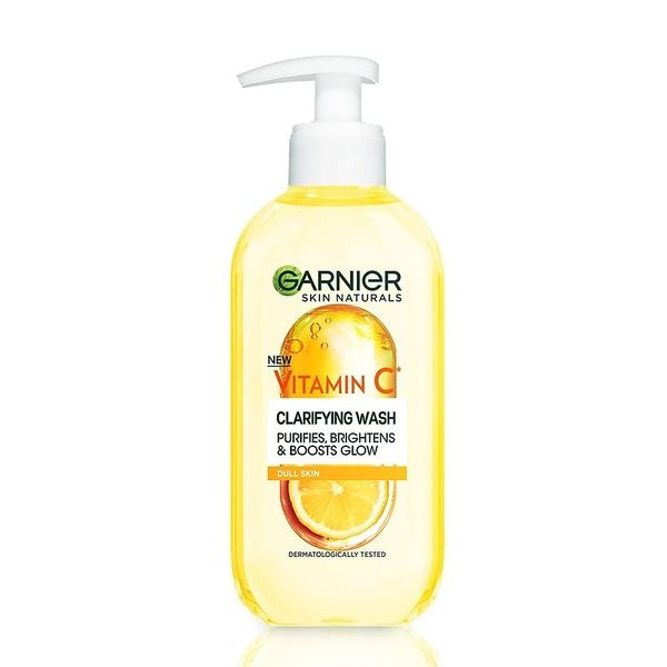 ژل شستشوی صورت ویتامین سی گارنیر حجم 200 میل garnier vitamin c gel wash